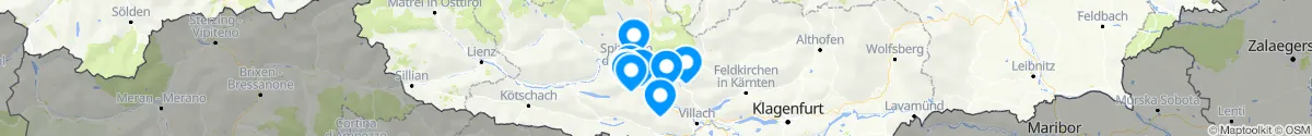 Map view for Pharmacies emergency services nearby Millstatt am See (Spittal an der Drau, Kärnten)